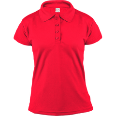 Playera polo de dama Roja