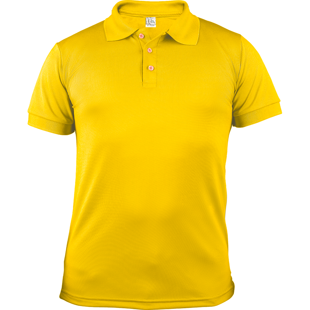 Playera polo de caballero Amarillo