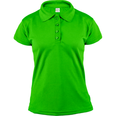 Playera polo de dama Verde Limón