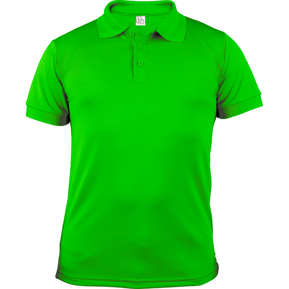 Playera polo de caballero Verde Limón