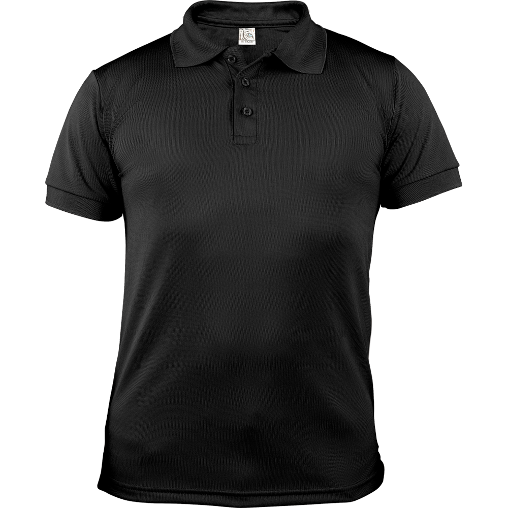 Playera polo de caballero Negra