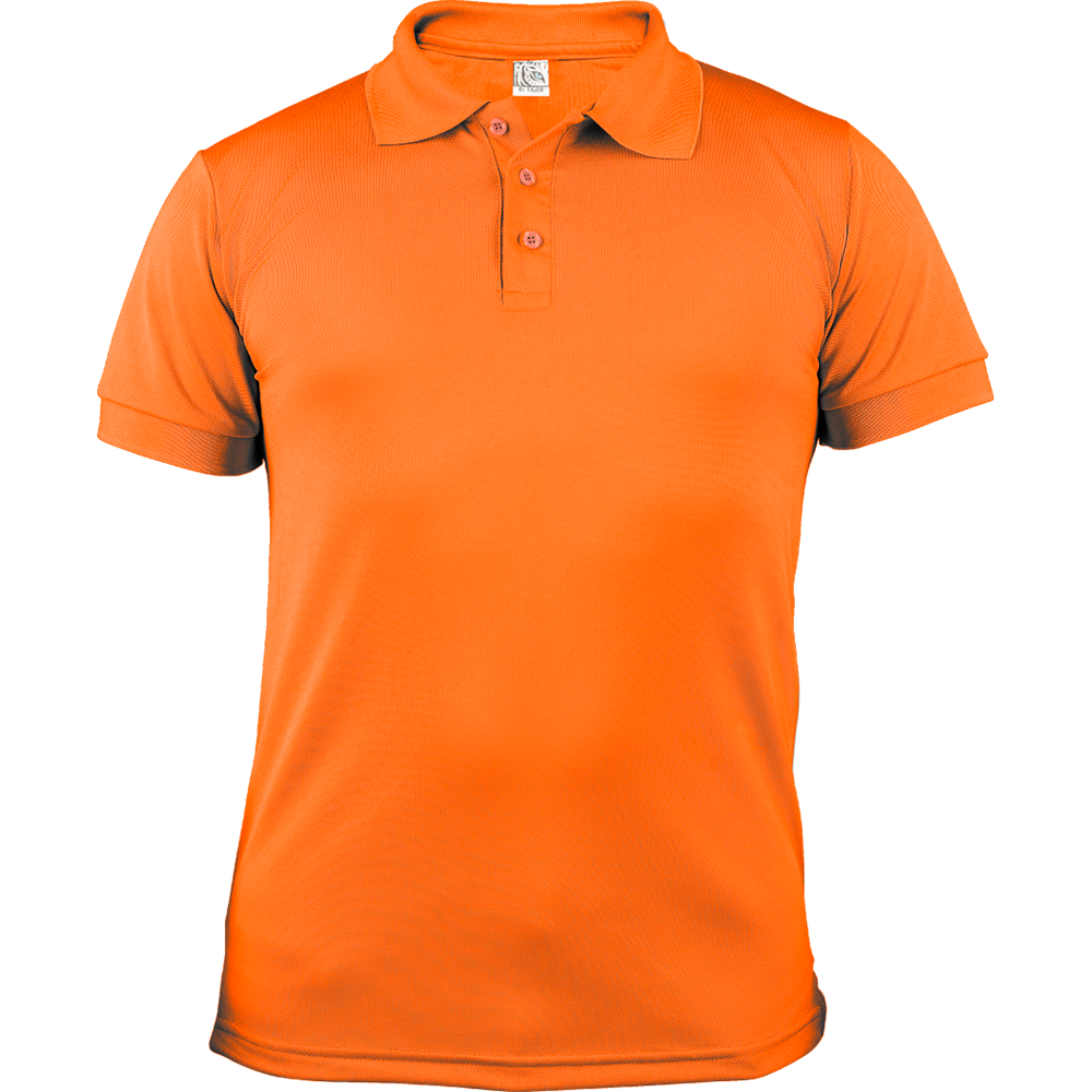 Playera polo de caballero Naranja