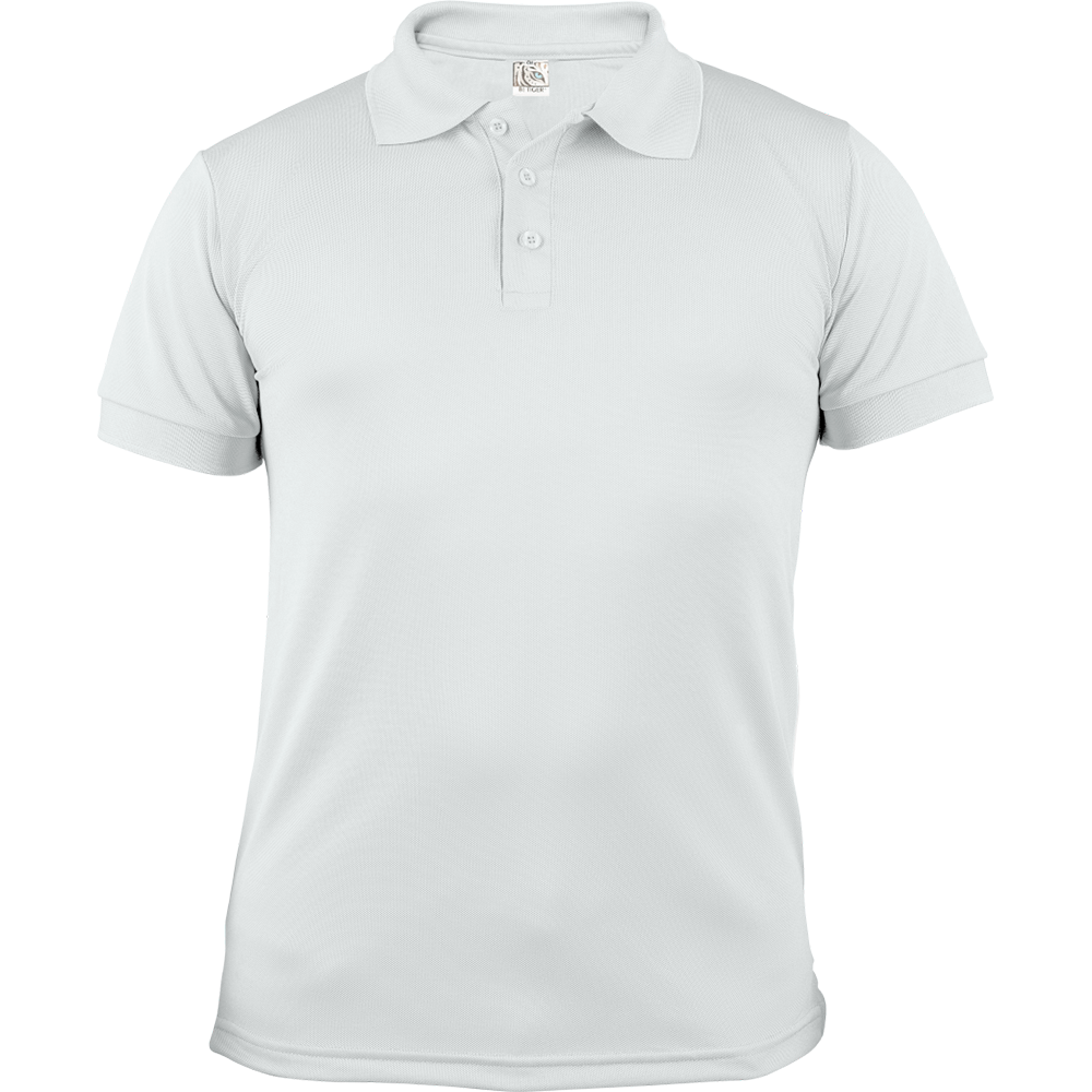 Playera polo de caballero Blanca
